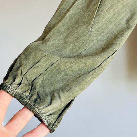 Altar'd State Embroidered Lace Top Shirt Women Small Green Boho Festival - Picture 6 of 9